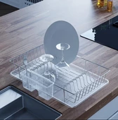 Geseus Home Tek Katlı Tabaklık Bulaşıklık Krom KB003K - 1