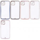 Kupa Apple iPhone 13 Kılıf Kamera Korumalı Renkli Şık Kenar Darbe Emici Şeffaf Silikon Kapak - 2