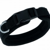 Doggie Havalı Dokumadan El Yapımı Köpek Boyun Tasması 1,5x30-40cm Siyah thumbnail 3