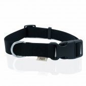 Doggie Ayarlanabilir Özellikli Dokumadan El Yapımı Köpek Boyun Tasması 3x45-60cm Siyah - 2