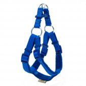 Doggie Polar Dokumadan El Yapımı Ronin Model Köpek Göğüs Tasması XS-1,5x35-45cm Royal Mavi - 1