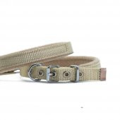 Doggie Polar Dokumadan El Yapımı Köpek Boyun Tasması 1,5x20-25cm K.Haki/ thumbnail 1