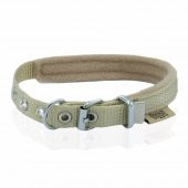 Doggie Polar Dokumadan El Yapımı Köpek Boyun Tasması 1,5x20-25cm K.Haki/ thumbnail 3