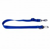 Doggie Dokumadan El Yapımı Köpek İçin Emniyet Kemerli Bağlantı Aparatı 2,5x50-80cm Royal Mavi - 1