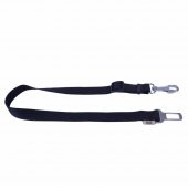 Doggie Dokumadan El Yapımı Köpek İçin Emniyet Kemerli Bağlantı Aparatı 2,5x50-80cm Siyah - 1