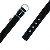 Doggie Elit Dokumadan El Yapımı Köpek Boyun Tasması 4x57-65cm Siyah thumbnail 4