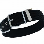 Doggie Konforlu Dokumadan El Yapımı Çivili Köpek Boyun Tasması 5x50-60cm Siyah - 3