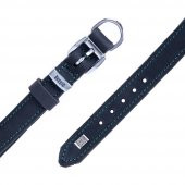 Doggie Yağlı Gerçek Deriden El Yapımı Köpek Boyun Tasması 2x35-40cm Yağ Yeşili/ - 2