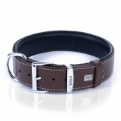 Doggie Fırstclass Gerçek Deriden El Yapımı Köpek Boyun Tasması 4x47-55cm Kahverengi - 2