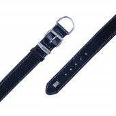Doggie Fırstclass Gerçek Deriden El Yapımı Köpek Boyun Tasması 3,5x52-60cm Siyah - 3