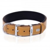 Doggie Konforlu Gerçek Deriden El Yapımı Nazar Boncuklu Köpek Boyun Tasması 2x30-35cm Siyah - 3