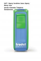 Trodat Cep Kaşe P4 47x18 Mm Yeşil mavi Mavi Keçe 9512 - 1