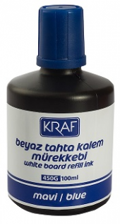 KRAF Beyaz Tahta Kalem Mürekkebi MAVİ 100 ml - 1