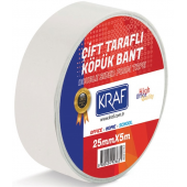 KRAF ÇİFT TARAFLI KÖPÜK BANT 25MMX5M 5025G - 1