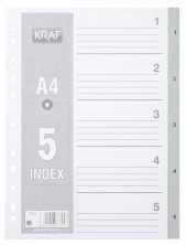 Kraf Seperatör Ayraç 1-5 li Rakam - 1