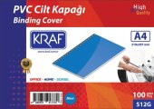 Kraf Cilt Kapağı A4 160 Micron 100lük Mavi - 1