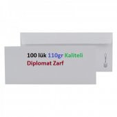 Asil Doğan Diplomat Zarf Extra Silikonlu 10.5x24 110 GR Beyaz AS-1004 100 Adet - 2