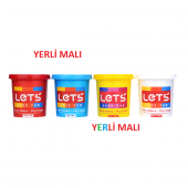 Lets Oyun Hamuru Antibaktiriyel 4 Renk 600 gr 8340 - 1