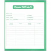 İmalat Adliye Dosyası 25lik Paket Kaliteli Yeşil Beyaz - 1