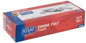 Kraf 24/6 Zımba Teli Beyaz Renk 10 Lu Paket - 2