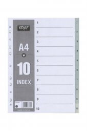 Kraf Seperatör A4 1-10 Rakam 6920583837050 Ayraç - 1