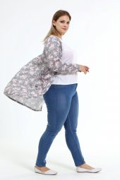 yzs tekstil BOL KESİM DESENLİ HIRKA - 1