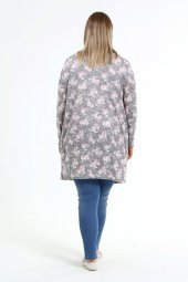 yzs tekstil BOL KESİM DESENLİ HIRKA - 4