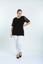 yzs tekstil KISA KOL ZEBRA BLUZ - 6