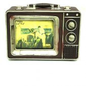 himarry Dekoratif Metal Televizyon Bavul Vintage Biblo Hediyelik - 5