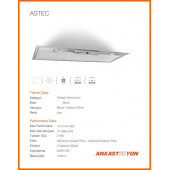 Silverline 1170 Astec tam ankastre aspiratör 90 lık - 2