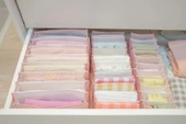 2 Adet Baby Bebek Odası Akordiyon Çekmece Düzenleyici Pembe M Boy - 4