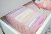 2 Adet Baby Bebek Odası Akordiyon Çekmece Düzenleyici Pembe M Boy - 6