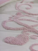 Cotton Box Puff Nakışlı Ranforce Çift Kişilik Anneler Günü Nevresim Takımı Bellini Pembe - 2