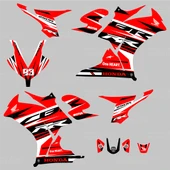 Honda CBR 250 R RR Lines Design Sticker Set Kırmızı-Siyah-Beyaz Yeni Kasa - 2