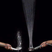 360 Derece Döner Turbo Pervaneli Serinletici Tasarım Start Stop Tuşlu Fıskiye Duş Başlığı - 4