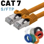 IRENIS CAT7 Kablo S/FTP LSZH Ethernet Network Lan Ağ Kablosu   1 Metre Turuncu - 1