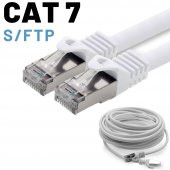 5 adet IRENIS CAT7 Kablo S/FTP Ethernet Network LAN Ağ Kablosu  50 Metre Siyah thumbnail 3