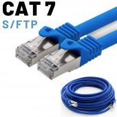 5 adet IRENIS CAT7 Kablo S/FTP Ethernet Network LAN Ağ Kablosu  50 Metre Siyah thumbnail 6
