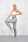 AuraFit 4023-96 Dijital Baskılı Toparlayıcı Yüksek Bel Uzun Tayt - 4