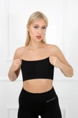 AuraFit 9009-02 Seamless Dikişsiz Siyah Straplez Bandeo - 4
