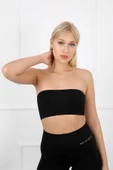 AuraFit 9009-02 Seamless Dikişsiz Siyah Straplez Bandeo - 6