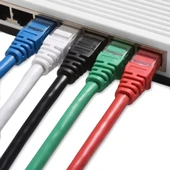 5 adet IRENIS CAT7 Kablo Ethernet Network İnternet LAN Kablosu   1 Metre Mavi thumbnail 8