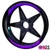 Moto GP İç Jant Şeridi Sticker Reflektif, Floresan, Özel Renkler Çınar Extreme - 1