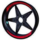 Moto GP İç Jant Şeridi Sticker Reflektif, Floresan, Özel Renkler Çınar Extreme - 12