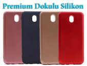 Samsung Galaxy J7 Pro Kılıf J730 Premier Mat Silikon Kılıf + Cam - 1