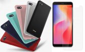 Xiaomi Redmi 6A Kılıf Premier Mat Silikon Kılıf + Kırılmaz Cam - 1
