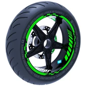 Moto GP İç Dış Jant Şeridi Takım Sticker Reflektif, Floresan, Özel Renkler Çınar Extreme - 4