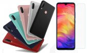 Xiaomi Mi Play Kılıf Premier Mat Silikon Kılıf + Kırılmaz Cam - 1