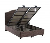 İpek Mobilya Starmaks İkili Set ( Baza + Başlık ) Çift Kişilik ( Sütlü Kahve ) 150x200 - 4
