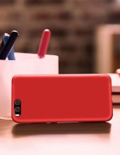 Xiaomi Mi 6 Kılıf Premier Mat Silikon Kılıf Slim Fit + Nano Cam - 6